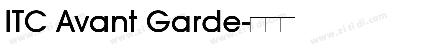 ITC Avant Garde字体转换
